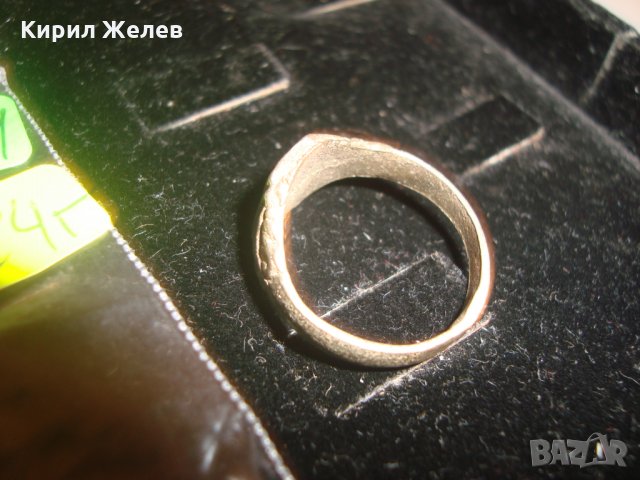 САЧАНЕН ВЪЗРОЖДЕНСКИ ПРЪСТЕН с БУКВА С СТАРИННА МАЙСТОРСКА ИЗРАБОТКА 73201 , снимка 8 - Антикварни и старинни предмети - 30554608
