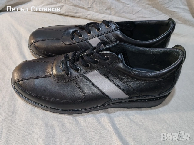 Мъжки сникърси от естествена кожа Real №45, снимка 3 - Спортно елегантни обувки - 54217952
