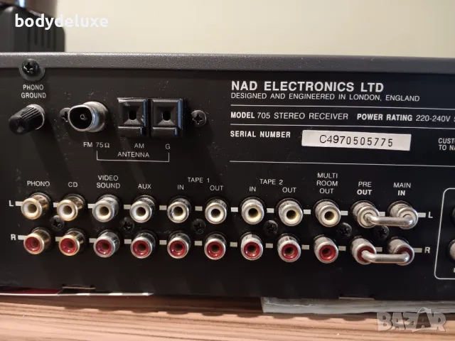 NAD stereo receiver 705 ресийвър, снимка 8 - Ресийвъри, усилватели, смесителни пултове - 48509394