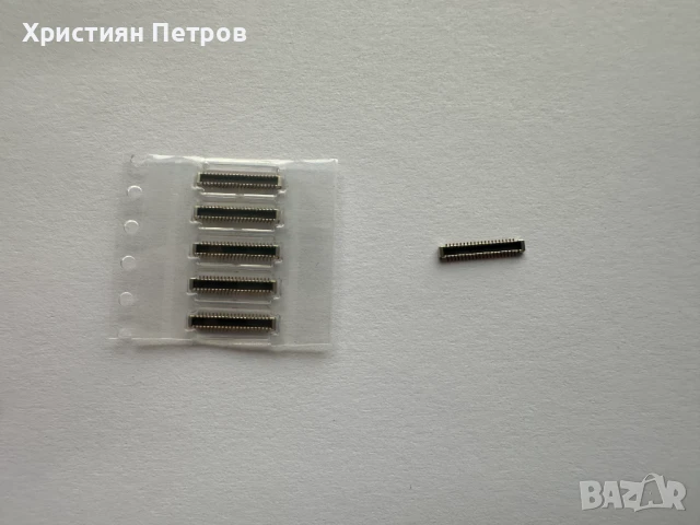 Конектор / Букса 40 pin мъжки на лентовият кабел за Xiaomi Redmi Note 9 Pro, снимка 2 - Резервни части за телефони - 50842971