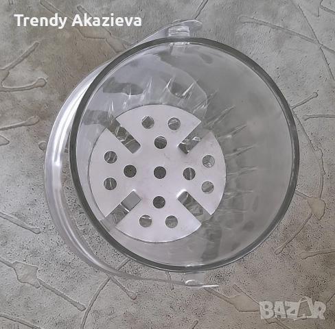 Стъклена/кристална нова купа за лед, снимка 3 - Други - 52661789