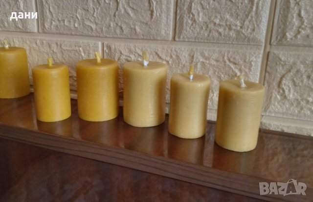 Ръчно изработени свещи от пчелен восък , снимка 7 - Други - 42212739
