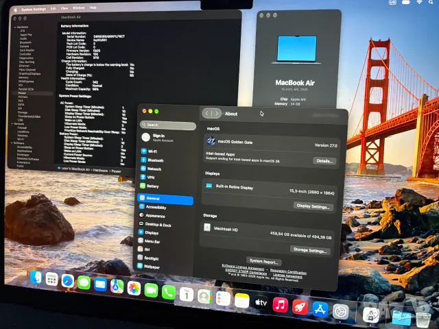 Apple Macbook Air 15 M4  24 GB Ram 512 Disk, снимка 5 - Лаптопи за работа - 56322920