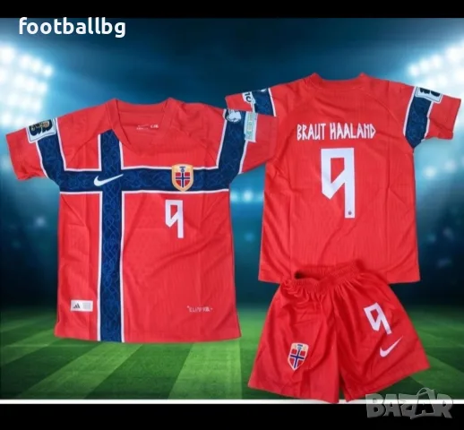 HAALAND 9 ❤️⚽️ детско юношески футболни екипи 🇳🇴 NORWAY 🇳🇴 НОВО сезон 2026-27 година , снимка 2 - Футбол - 40430548