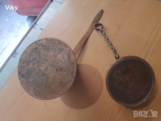 Две бакърени джезвета за греяна ракийка, снимка 7 - Антикварни и старинни предмети - 42160930