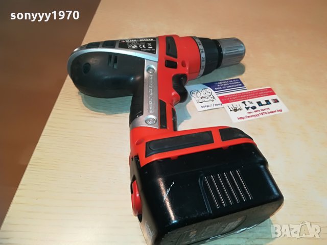 black & decker-машина и батерия-внос швеицария, снимка 3 - Винтоверти - 29173730