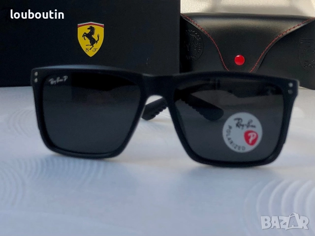 Ray Ban Ferrari класически мъжки слънчеви очила с поляризация, снимка 7 - Слънчеви и диоптрични очила - 52916146