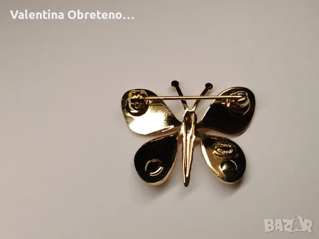Брошка Пеперуда Grossé vintage jewellery, снимка 4 - Колекции - 56153336