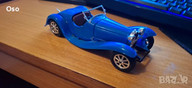 Колекционерска количка Bburago 1/24 – Bugatti Type 55 (1932) – Made in Italy