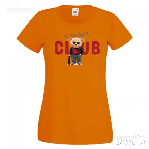 Дамска тениска bear Skater CLUB,Мече,Меченце,Животно, Играчка,Изненада,Подарък,Повод,, снимка 9 - Тениски - 37292171
