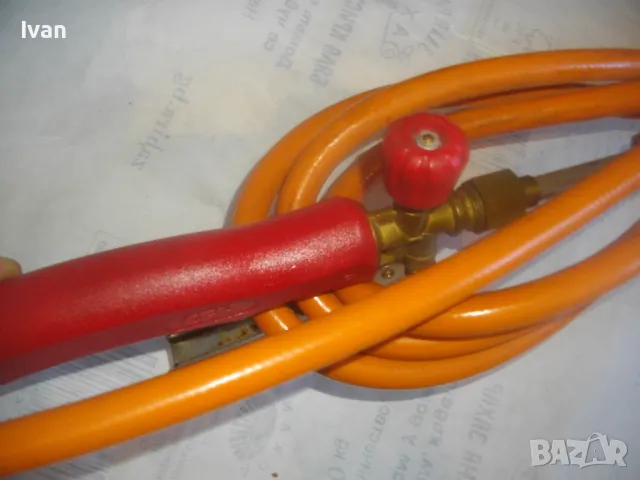 CFH 88см НЕМСКА ПРОФЕСИОНАЛНА ГАЗОВА ПРОПАН-БУТАН ГОРЕЛКА ЗА ПОКРИВИ ХИДРОИЗОЛАЦИИ с 5 м. МАРКУЧ , снимка 14 - Други инструменти - 48518945