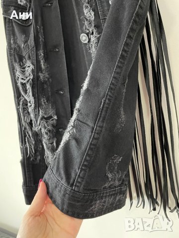 Дънков елек с ресни FORNARINA, снимка 8 - Елеци - 44418761