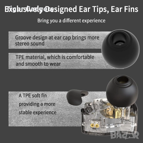 CCZ Melody BC01 – хибридни HiFi In-Ear слушалки (1BA + 1DD), без микрофон, снимка 2 - Слушалки и портативни колонки - 53934976