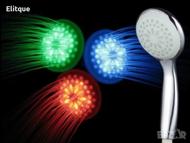 Светещ Душ в 7 цвята- LЕД Душ слушалка за баня, отличен за релакс в банята, снимка 5 - Други - 52889047