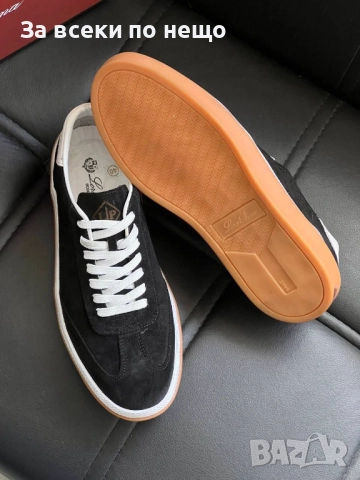 Loro Piana Мъжки Черни Обувки С Връзки Естествена Кожа Лоро Пиана Код E798, снимка 2 - Ежедневни обувки - 51476803