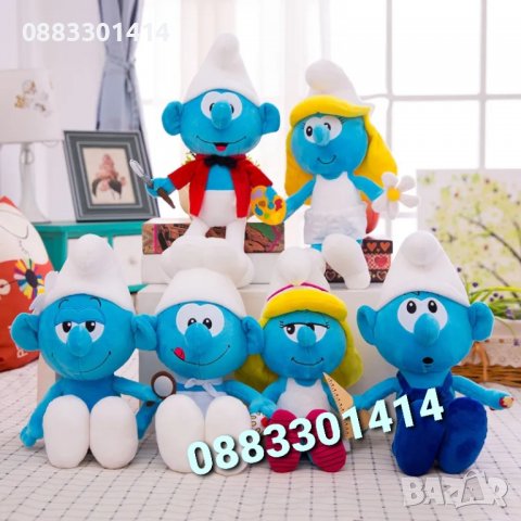 Смърфовете Плюшени 30см  , снимка 3 - Плюшени играчки - 39443022