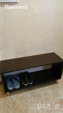 Шкаф за обувки, цвят венге 