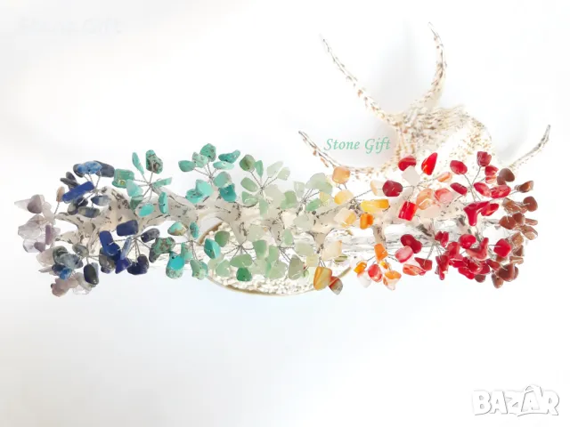 Дръвче 7 Кристала Сърце, Подарък Коледа, Подарък Идея, Подарък Кръщене, снимка 4 - Декорация за дома - 32993221