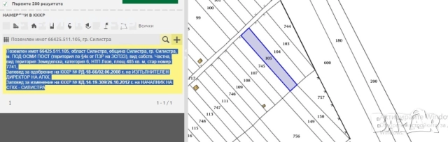 1045кв лозе / ГРАДИНА / терен / парцел / в гр. Силистра до бензиностанция Петрол - пътя за Варна на , снимка 9 - Парцели - 51975711