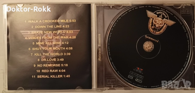 Motorhead - неофициални дискове и оригинален двоен диск , снимка 7 - CD дискове - 52821440
