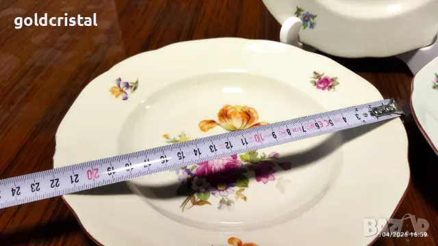 Стар български порцелан чинии , снимка 6 - Антикварни и старинни предмети - 50091998