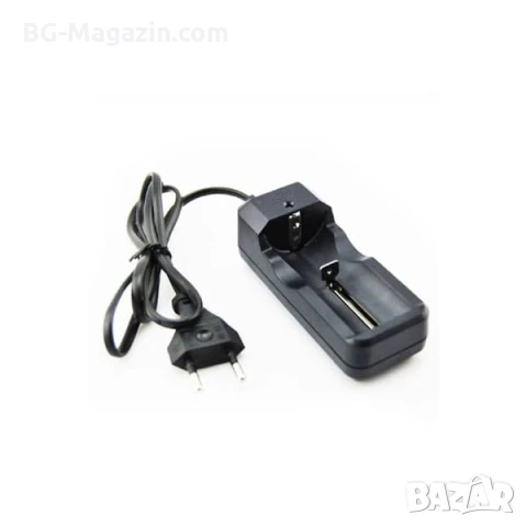 Евтино зарядно устройство за литиеви батерии 18650 16340 14500 26650 CR123 с кабел на ток нов модел, снимка 5 - Друга електроника - 51041520