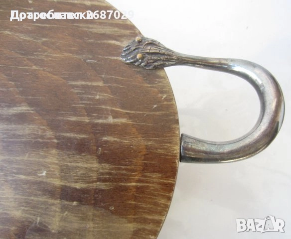 Красива голяма стара Дървена чиния - поднос, бик, маса, битова декорация, битов кът, снимка 11 - Други - 46364934