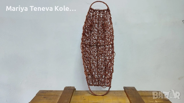Панери от ратан, бананови листа и бамбук. , снимка 4 - Декорация за дома - 54345985