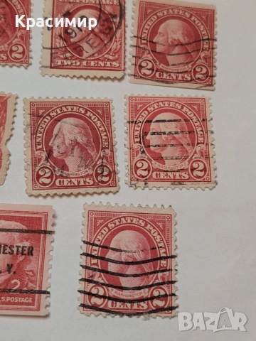 Винтидж ПОЩЕНСКИ марки САЩ , снимка 6 - Филателия - 53087385