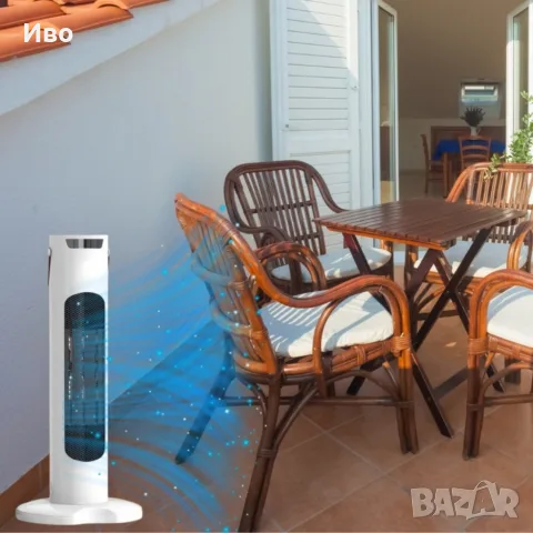 Вентилаторна печка 2-в-1 с керамичен нагревател, осцилация 60° – 1500W, 6062, снимка 16 - Отоплителни печки - 55961891