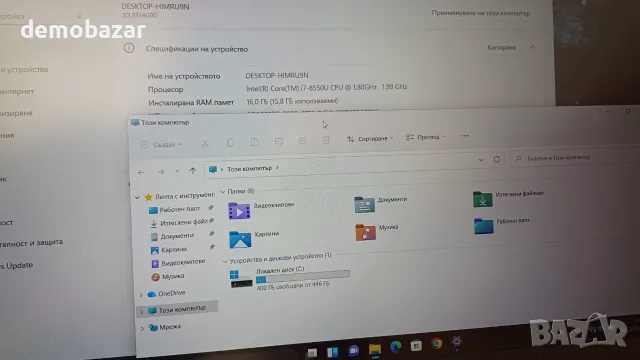 15.6` FullHD IPS Lenovo Core™i7-8th/16GB DDR4/512GB SSD здрав лаптоп, снимка 7 - Лаптопи за работа - 55949183