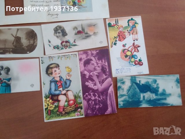  Стари мини картички от 1914-1930 г 9 броя, снимка 3 - Колекции - 30552205