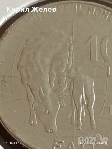 Монета 100 лири 1979г. Италия FAO рядка за КОЛЕКЦИЯ 30858, снимка 4 - Нумизматика и бонистика - 49795291