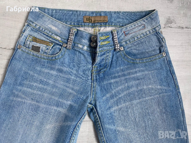 Дънки UB Jeans, широк крачол, снимка 7 - Дънки - 51708088