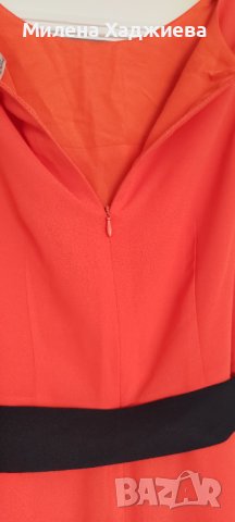 Рокля с колан, С размер, снимка 6 - Рокли - 36923452