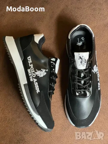 US. Polo Assn. черни мъжки маратонки , снимка 3 - Маратонки - 48473781