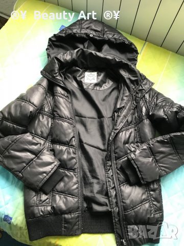 Дамско черно шушляково яке - S/M, снимка 7 - Якета - 30249676