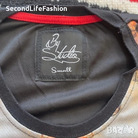 Мъжка тениска Studio Harlem 85 размер S черна, снимка 2 - Тениски - 53118782
