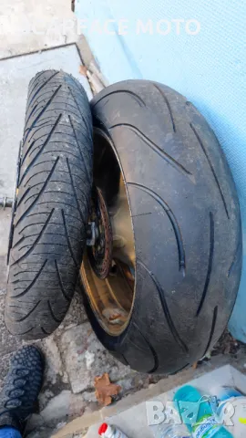 Задна джанта с гума 190/55/17 за мотор, снимка 5 - Гуми и джанти - 49801756