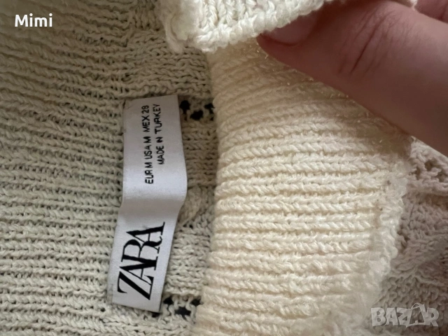 Zara плетена бруза,поло  , снимка 8 - Блузи с дълъг ръкав и пуловери - 51798640