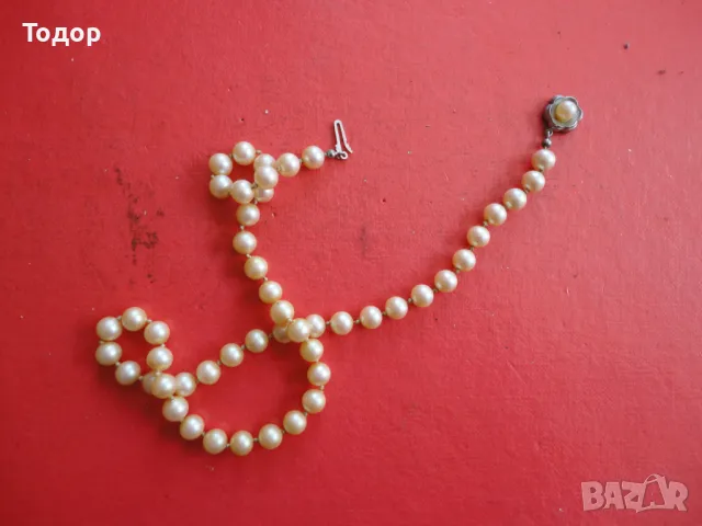 Страхотно колие от перли и сребро 3, снимка 6 - Колиета, медальони, синджири - 47497203