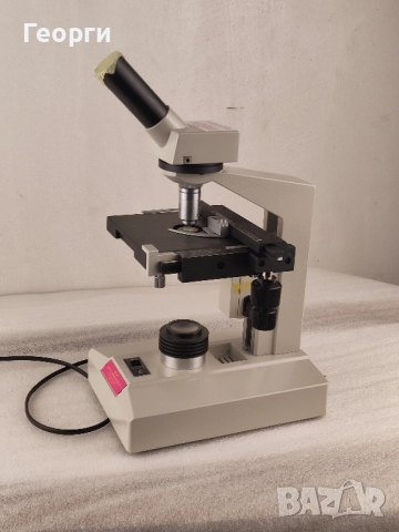 Биологичен монокулярен микроскоп, снимка 5 - Медицинска апаратура - 52461202