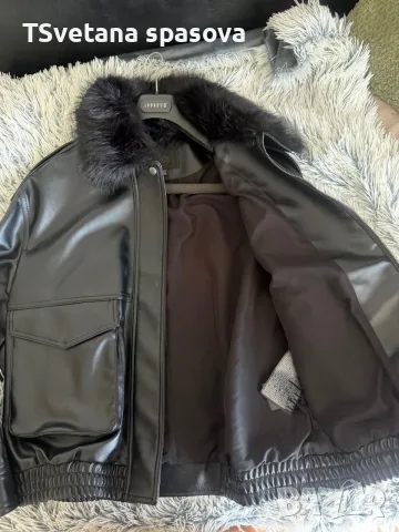кожено бомбър яке Нов zara, снимка 2 - Якета - 55747627