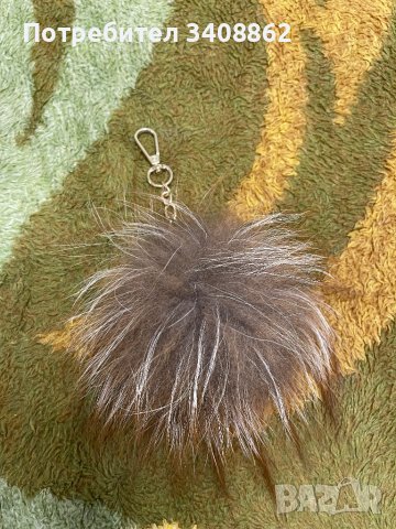 Аксесоар естествен косъм за чанта +колие