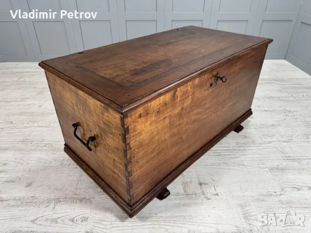 Рустикален сандък масив В005, снимка 5 - Ракли - 56021323
