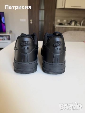 Черни мъжки сникърси маратонки Nike Air Force 1 Low ниски кецове, размер 45, черен цвят, black, AF1, снимка 10 - Маратонки - 56043077