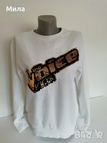 Бяла блуза H&M  Voice kids  100% памук