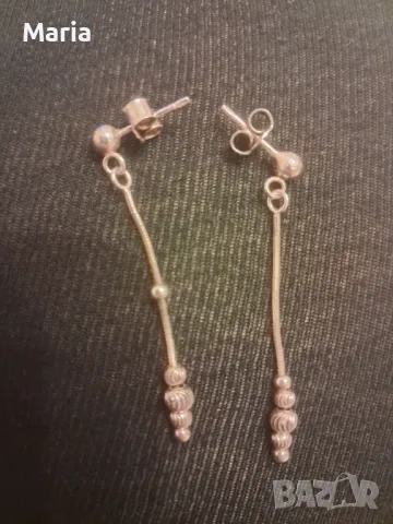 Сребърни обеци със сертификат