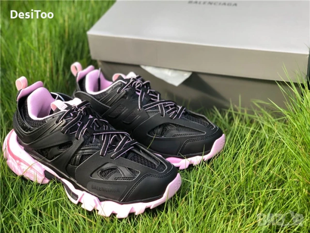 Balenciaga Track Sneaker "Black/Pink" , снимка 3 - Маратонки - 54362298