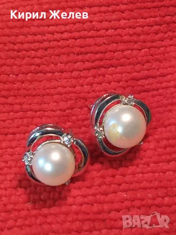 ПРЕКРАСНИ АЖУРНИ ПЕРЛЕНИ СРЕБЪРНИ ОБЕЦИ РОДИРАНО СРЕБРО 925 с НАТУРАЛНИ БЕЛИ ПЕРЛИ 49300, снимка 11 - Обеци - 49682457